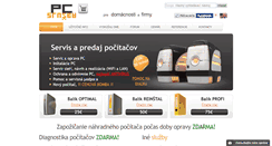 Desktop Screenshot of pcsluzba.sk